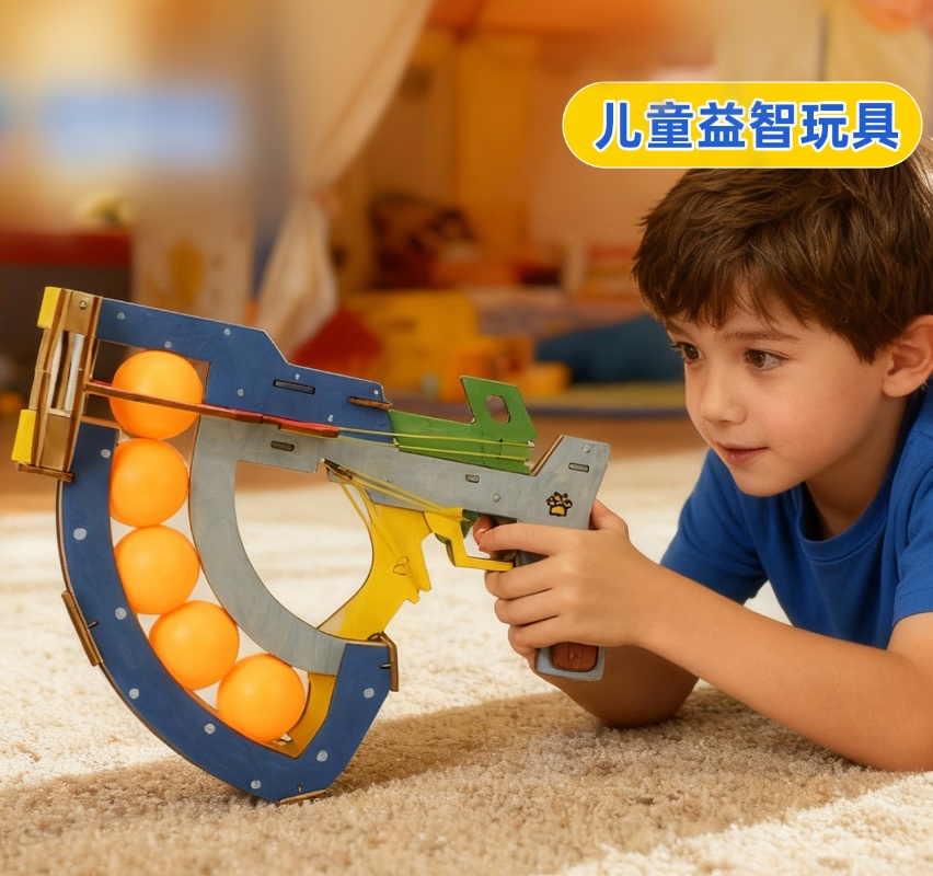 Table Tennis Gun - ألعاب تعليمية للأطفال لتقوم بها بنفسك