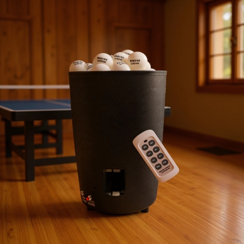 Table Tennis Gun - آلة كرة تنس الطاولة المحمولة الأوتوماتيكية،