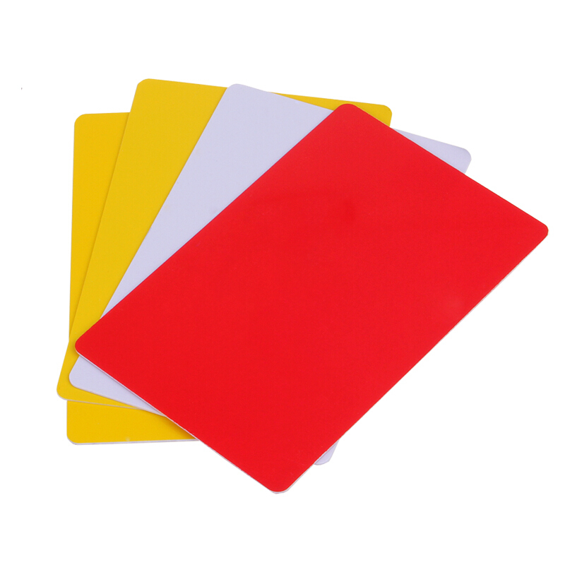 Table Tennis Yellow Card - مجموعة بطاقات الحكم القياسية DHS لألعاب