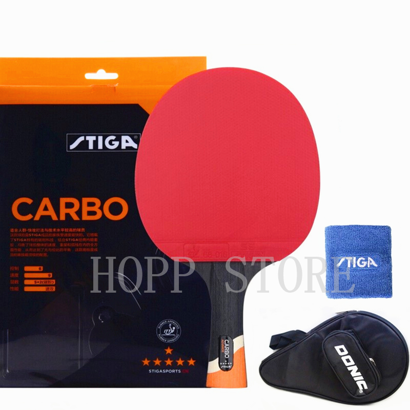 Table Tennis Forehand Rubber - ستيغا 6 نجوم مضرب الهجومية المهنية