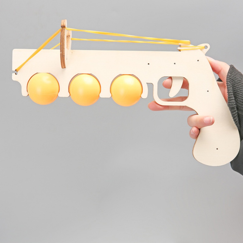 DIY خشبية 3D لغز تنس الطاولة م - مراجعة Table Tennis Gun وسعره