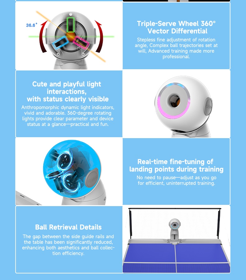 نسخة محسنة من روبوت تنس الطاول - مراجعة Robot Ball Machine وسعره
