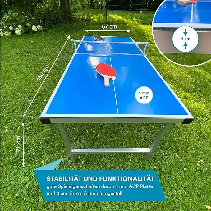طاولة تنس الطاولة قابلة للطي ل - مراجعة Table Tennis Indoor Or Outdoor وسعره